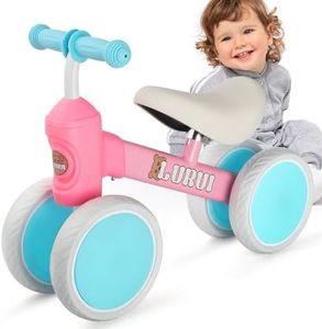 Lurui Baby Balance Bike for 1 Year Old Boys Girls 10-36 Month Toddler Balance Bike,Infant First Walking Bike,Toddler Training Bike,No Pedal 4 Silence Wheels,First Birthday Gifts (Pink)