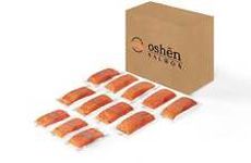 Oshēn Brand - Atlantic Salmon - 1 dozen - 6 oz Frozen Skinless Fillet Portions