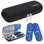 Insulin Cooler Travel Case, Diabetic Insulin Pen Carrying Case Portable Insulin Cooling Bag Organizer for Diabetic Supplies with 2 Ice Pack