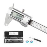 SCITOOLS All-Metal Digital Caliper 0-8"/200mm Measuring Tool, Micrometer Caliper with Auto-Off Feature, Interchangeable Between inches and millimeters for DIY/Household and 3D Printing