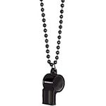 Black Whistle On Chain Necklace (36