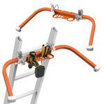 Ladder Stabilizer Accessory for Roof Gutter, Wing Span/Wall Ladder Standoff, Heavy Duty, Easy Use, 375 lbs Weight Rating B