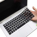 Keyboard Cover for New Dell Inspiron 14 2-in-1, Dell Inspiron 5401 5402 5409 5405 5406 5490 5493 5498 7490 7400 7405 7409, Inspiron/Vostro 13 5390 5391 7390 7391 13.3" US Keyboard Cover - Black