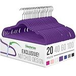 Velvet Hangers 20 Pack Purple – Hea