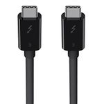 Belkin F2CD084BT0.5MBK 100W Thunderbolt 3 USB-C to USB-C Cable for MacBook (Black)