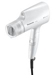 Panasonic EHNA2CW Hydrating Nanoe Salon Travel Hair Dryer with Oscillating Quick Dry Nozzle, White