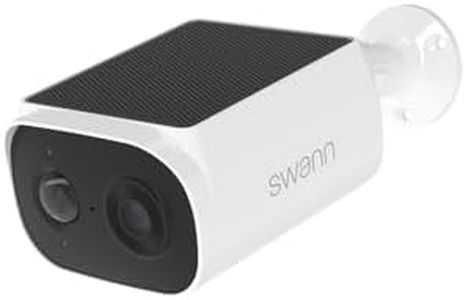 Swann EVO Wireless 2K Solar Security Camera, 100% Wire-Free, Solar Powered, 2K Quad HD, 120° View, Two-Way Audio, Free Local Storage with 16GB MicroSD Card, No Subscription, Weatherproof