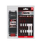 AGGRESSOR Jigsaw Blades Set 30 Piece,Assorted T-Shank Jig Saw Blades for Wood, Plastic and Metal Cutting,Multi-Purpose HCS/HSS Saw Blades