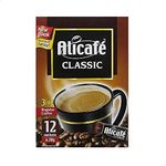 Alicafe Classic 3-in-1 Instant Coffee 240 grams (12 Sachets, 20 grams Each) - Rich Aroma, Convenient Premix Blend, Medium Roast