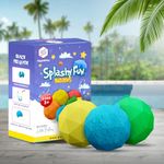 GiggleBaby Reusable Polygon Shaped Splashy Fun Water Balloons perfect for pool parties, beaches and while Swimming - Pool Beach Garden Toy - Environment Friendly Pack of 8