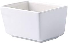 Sizikato Pure White Porcelain Sugar Packet Holder Tea Bag Bowl, 5 Oz