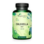 Vegavero Organic Chlorella Tablets Broken Cell Wall 3000 mg | NO Additives, Lab-Tested | 180 Chlorella Powder Organic Tablets | Vegan