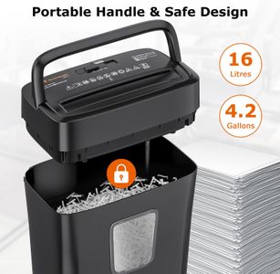 Bonsaii 8-Sheet Paper Shredder – Cross-Cut for Home & Office