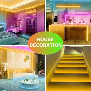 KSIPZE 30m RGB LED Strip Lights – Color Changing, Remote Control