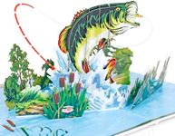 CUTPOPUP Bass Fishing Card - Birthd