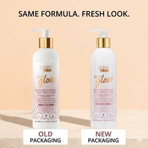 Skinny Tan Body Glow Gradual Tan Lotion – Vegan, Coconut & Vanilla, 280ml