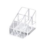 MAGICLULU Small Acrylic Lipstick Holder 6 Slots Clear Lipstick Organizer Case Lipgloss Display Stand Rack for Lipgloss Lipstick Nail Polish Display