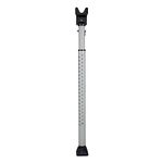 SABRE Adjustable Door Security Bar with Vibration Detecting Alarm, 115dB Alarm Audible Up To 1,100 Ft. (335 m), Adjusts To Fit Most Hinged & Sliding Doors, Rubberized Foot for Strong Grip, Collapsible