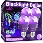 mfxmf 4 Pack A19 LED Black Light Bu