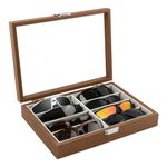 Homeanda Eyeglass Storage Box for Glasses Storing Display Holder Sunglasses Organizer for Eyeglasses Spectacles