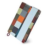 GUGGIARI Slim Wallet for Men - Compact, Soft and Minimalist Wallet to Organize Your Money, Credit Cards and Keys - Secure Wallet with RFID Blocking Technology. (Microfiber, Multi Check)