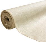 A-Express Natural Pure 100% Linen Fabric Soft Material Vintage Dressmaking Fashion Flax Bag 140cm Wide - 5 Meters 500cm x 140cm Natural