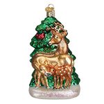 Old World Christmas Deer Family Glass Blown Ornament by Old World Christmas