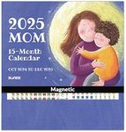 SUNEE Family Wall Calendar 2024 Magnetic Fridge Calendar 15 Months, Oct. 2024 to Dec. 2025, More Time Moms Calendar 2024 Wall Calendar, Family Organizer Sticks to Refrigerator - over 300 Stickers