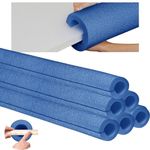 Hanaive 6 Pcs 40 x 4.1 Inch Jumbo Pool Noodles Foam Pre Slit Clamp Foam Protection Insulation Foam Tubes for Padding Large Foam Tube for Swimming Floating Craft Projects Padding Bumper(Blue)