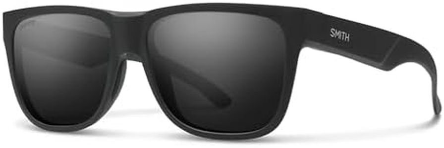 SMITH Lowdown 2 Sunglasses – Men’s & Women’s Performance Eyewear for All-Day Use, Water Sports, Running, Hiking, Driving – Matte Black + Black ChromaPop Glass Polarized Lenses