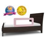 ComfyBumpy Bed Rail for Toddlers | Bed Rails for Kids, Twin, Full, Queen & King Size Bed - Adjustable Toddler Bed Rail Guard - Swing Down Baby Bed Side Rail - Pink, Regular (35.5" x 19.5")