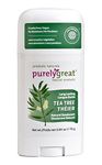 Purelygreat Natural Deodorant Stick - Tea Tree - EWG Verified - Vegan, Cruelty Free - No Aluminum, No Parabens - Essential Oils