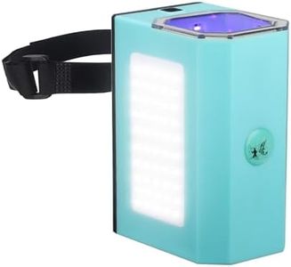 EUPHENG Fishing Lure Glow UV Light UV Bait Light for Night Fishing, Jig Saltwater, Ice Fishing, Hands-Free Strap, Waterproof UV Lamp for Various Luminous Lures