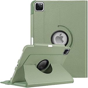 Fintie Rotating Case for iPad Pro 11-inch (4th / 3rd Generation) 2022/2021-360 Degree Swiveling Stand Cover w/Pencil Holder, Auto Sleep/Wake, Also Fit iPad Pro 11" 2nd/1st Gen, Sage Green