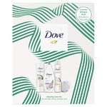 Dove Relaxing Care with a luxury shower puff Trio Gift Set for women 3 piece