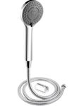 Hand Shower for Bathroom - High Pressure Shower Head for Bathroom | Adjustable Handheld Shower | Easy Install Telephone Shower with Hose Pipe - High-Pressure Water Flow (Hand Shower, Pack of 1)
