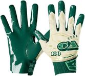 CUTTERS Limited Edition Football Gloves - Rev Pro 5.0 - Ultra Grip No Slip Wide Receiver (1 Pair) (Cash, Large)