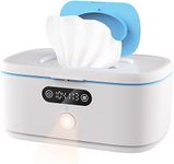 Bellababy Wipe Wamer for Vehicle and Home Use, Baby Wet Wipes Dispenser and Diaper Wipe Warmer with Night Light,Temperature Display,No Need Water and Sponge, ¨H and ¡æ Convertible