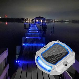VOLISUN Solar Driveway Lights - 16 Pack, 2 Colors, LED Solar Powered Waterproof Outdoor Warning Step Lights for Driveway, Sidewalk, Pathway