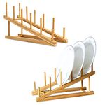 Wood Plate Rack For Cabinet