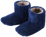 [Amazon.co.jp Limited] Kumori Room Shoes, Moisture Absorption, Heat Generating, Room Boots, Warm, Slippers, Anti-Slip, Warm, Fluffy, Boa, Winter, Cold Protection, Soundproofing, Washable, Unisex, Indoor Shoes, Hookah Shoes (XXL, 27.5-29 cm Navy)