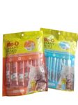 All For Pets Meo Creamy Cat Treats - 300 Grams (15 Gms X 20 Pcs In Each Pack) - Pack Of 2 (1 Crab/1 Chicken & Liver) For All Life Stages