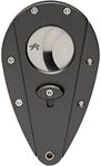 Xikar Xi1 Cigar Cutter, 440C Stainless Steel Blades with Rockwell HRC 57 Rating, 54 Ring Gauge, Double Guillotine Action, Titanium