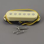 FLEOR Single Coil Pickup Ceramic Magnet Cream Middle Pickup Fit Strat Electric Guitar