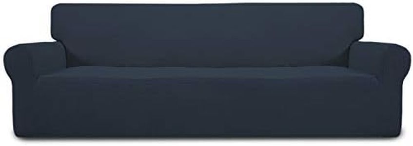 Easy-Going Stretch 4 Seater Oversized Sofa Couch Cover Dark Blue