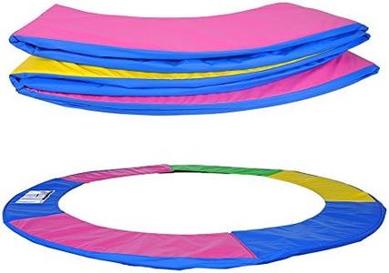 Cubierta flexible Ultrapower Sports, cubierta para cama elástica (244 cm – 305 cm – 366 cm), marco acolchado rosa/verde/de colores, PVC resistente a los rayos UV, carbón, 366cm - 8 Stangen