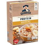 Quaker Instant Oatmeal Protein Banana Nut Flavor 6 Count, 12.9oz Box (Pack of 2)