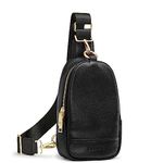 Kattee Sling Bag for Women Genuine Leather Fanny Packs for Women Small Crossbody Chest Bag with RFID Blocking