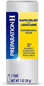 Preparation H Rapid Relief Hemorrhoid Cream with Lidocaine, Numbing Relief for Swelling, Pain, Burning and Itching - 1 Oz Tube