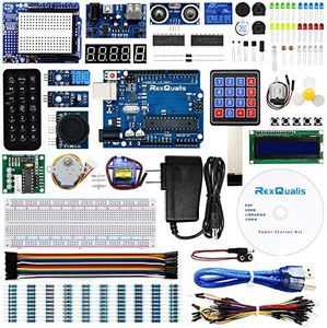 REXQualis Super Starter Kit Based on Arduino UNO R3 with Tutorial and Controller Board Compatible with Arduino IDE